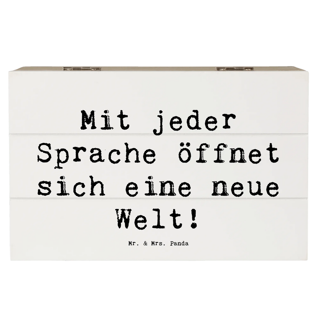 Holzkiste Spruch Sprachen lernen Holzkiste, Kiste, Schatzkiste, Truhe, Schatulle, XXL, Erinnerungsbox, Erinnerungskiste, Dekokiste, Aufbewahrungsbox, Geschenkbox, Geschenkdose