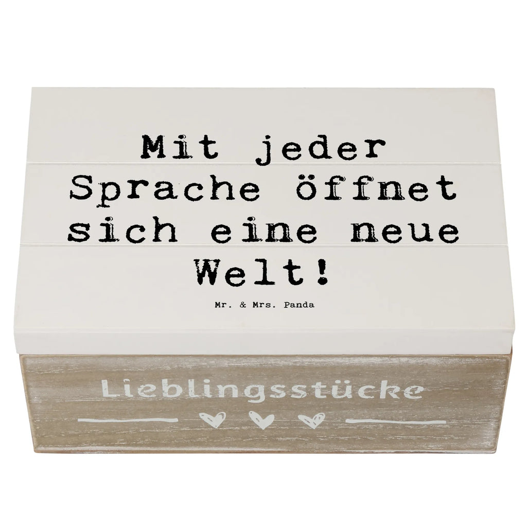 Holzkiste Spruch Sprachen lernen Holzkiste, Kiste, Schatzkiste, Truhe, Schatulle, XXL, Erinnerungsbox, Erinnerungskiste, Dekokiste, Aufbewahrungsbox, Geschenkbox, Geschenkdose