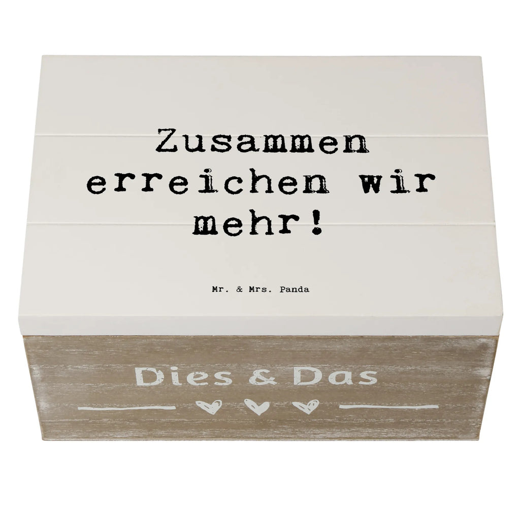 Holzkiste Spruch Im Team zusammenarbeiten Holzkiste, Kiste, Schatzkiste, Truhe, Schatulle, XXL, Erinnerungsbox, Erinnerungskiste, Dekokiste, Aufbewahrungsbox, Geschenkbox, Geschenkdose