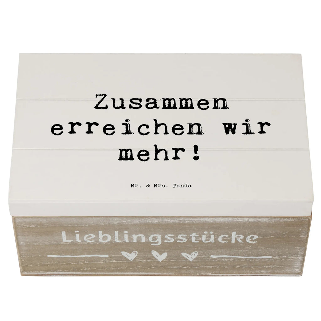 Holzkiste Spruch Im Team zusammenarbeiten Holzkiste, Kiste, Schatzkiste, Truhe, Schatulle, XXL, Erinnerungsbox, Erinnerungskiste, Dekokiste, Aufbewahrungsbox, Geschenkbox, Geschenkdose