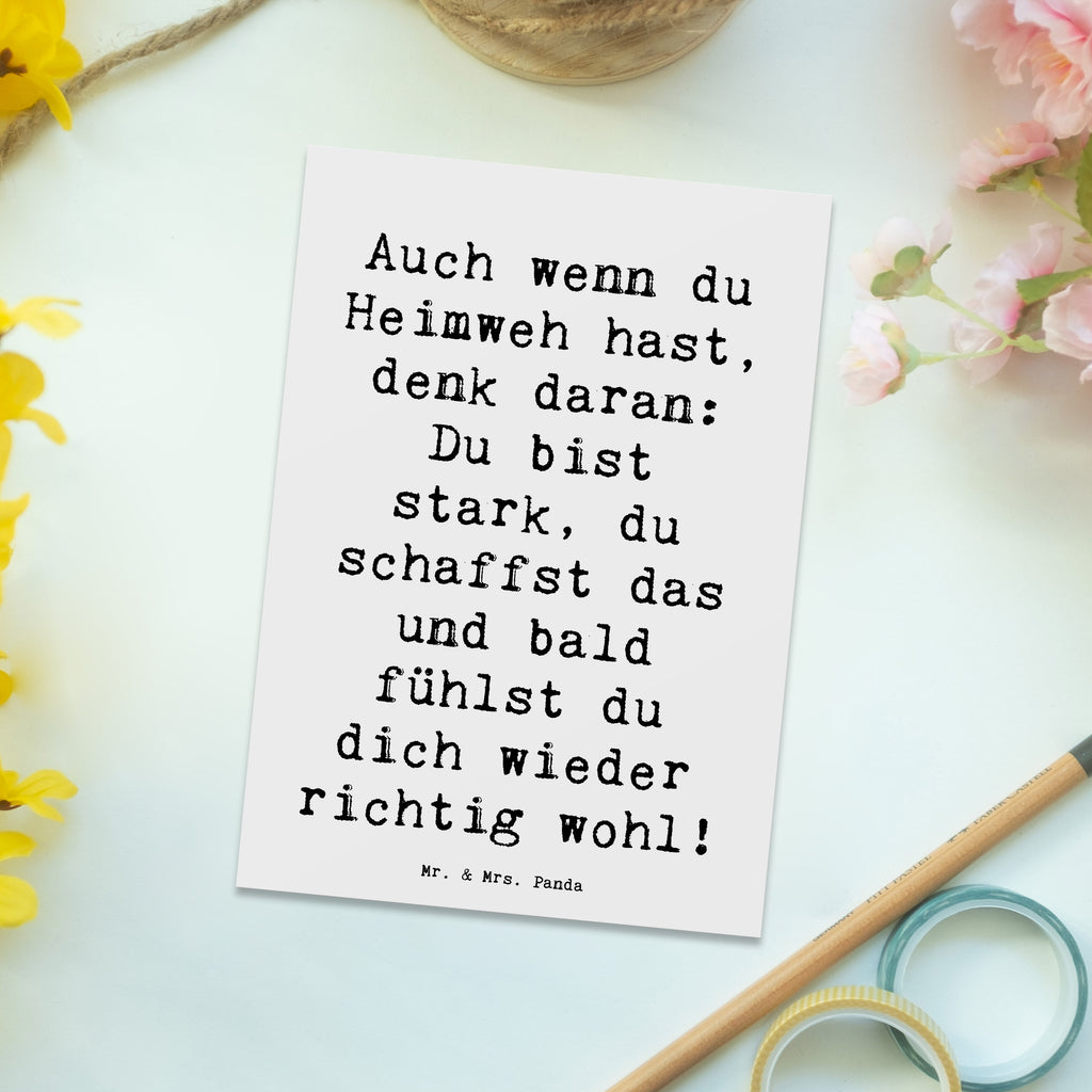 Postkarte Spruch Heimweh überwinden Postkarte, Karte, Geschenkkarte, Grußkarte, Einladung, Ansichtskarte, Geburtstagskarte, Einladungskarte, Dankeskarte, Ansichtskarten, Einladung Geburtstag, Einladungskarten Geburtstag