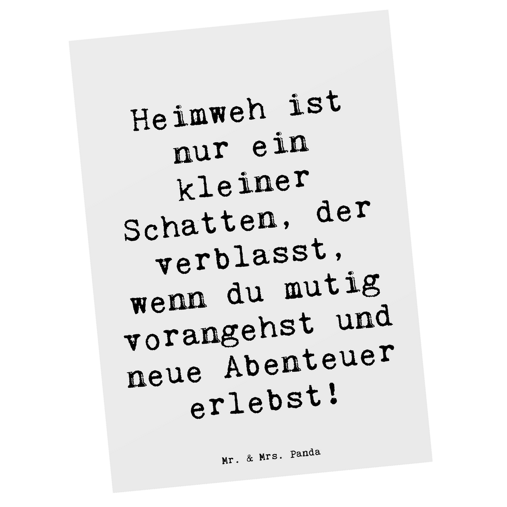 Postkarte Spruch Heimweh überwinden Abenteuer erleben Postkarte, Karte, Geschenkkarte, Grußkarte, Einladung, Ansichtskarte, Geburtstagskarte, Einladungskarte, Dankeskarte, Ansichtskarten, Einladung Geburtstag, Einladungskarten Geburtstag