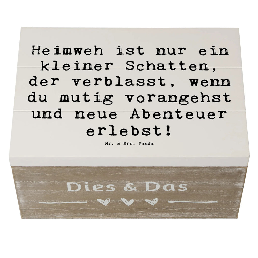 Holzkiste Spruch Heimweh überwinden Abenteuer erleben Holzkiste, Kiste, Schatzkiste, Truhe, Schatulle, XXL, Erinnerungsbox, Erinnerungskiste, Dekokiste, Aufbewahrungsbox, Geschenkbox, Geschenkdose