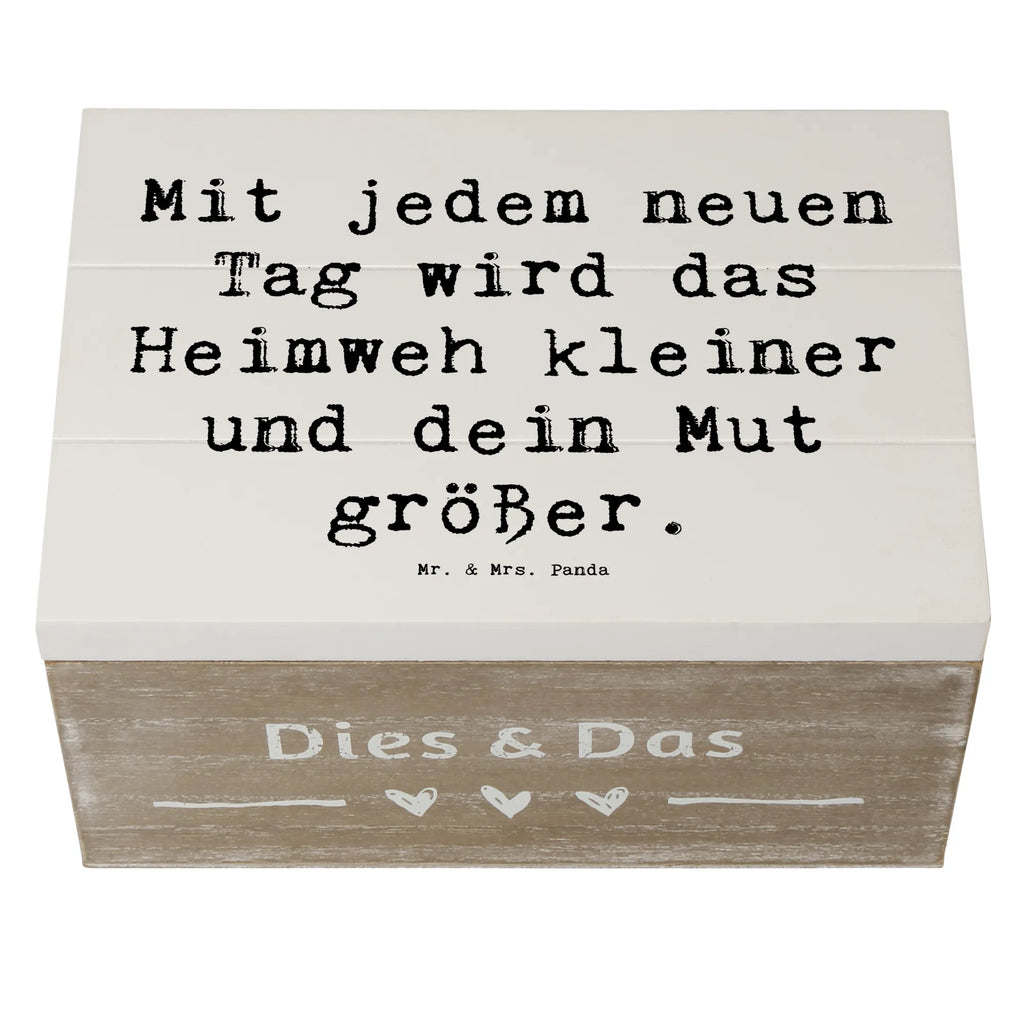 Holzkiste Spruch Heimweh überwinden Mut Holzkiste, Kiste, Schatzkiste, Truhe, Schatulle, XXL, Erinnerungsbox, Erinnerungskiste, Dekokiste, Aufbewahrungsbox, Geschenkbox, Geschenkdose