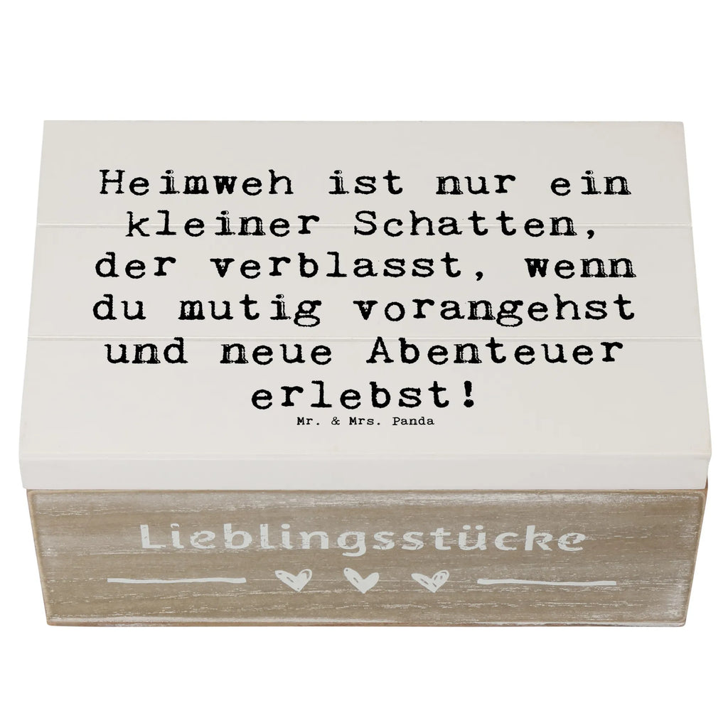 Holzkiste Spruch Heimweh überwinden Abenteuer erleben Holzkiste, Kiste, Schatzkiste, Truhe, Schatulle, XXL, Erinnerungsbox, Erinnerungskiste, Dekokiste, Aufbewahrungsbox, Geschenkbox, Geschenkdose