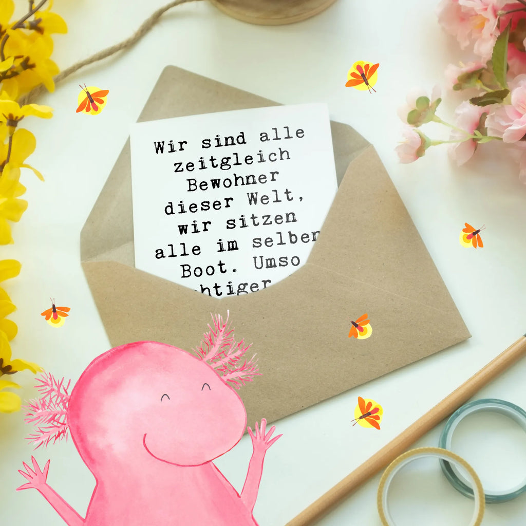 Grußkarte Spruch Freundlichkeiten verbreiten Grußkarte, Klappkarte, Einladungskarte, Glückwunschkarte, Hochzeitskarte, Geburtstagskarte, Karte, Ansichtskarten