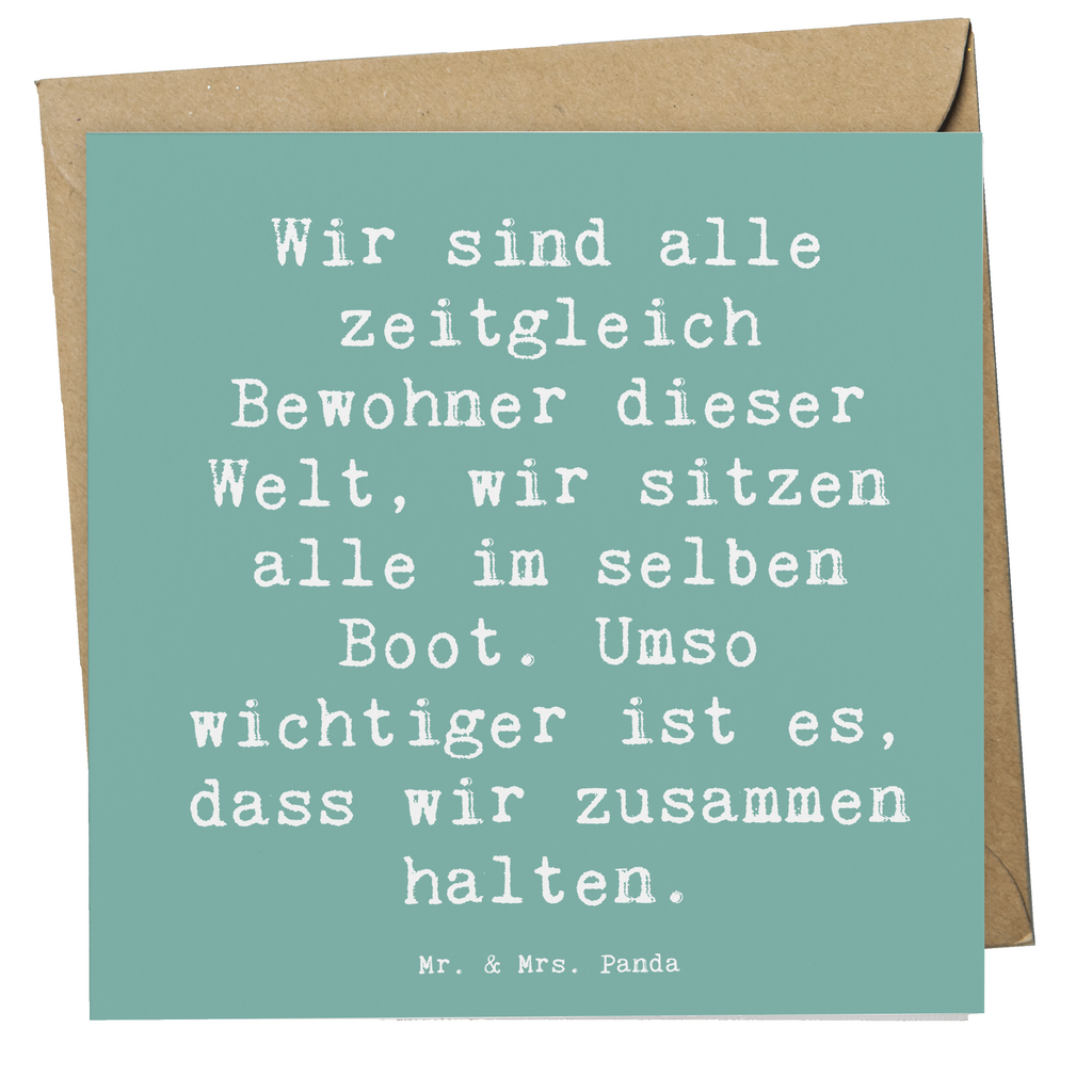 Deluxe Karte Spruch Freundlichkeiten verbreiten Karte, Grußkarte, Klappkarte, Einladungskarte, Glückwunschkarte, Hochzeitskarte, Geburtstagskarte, Hochwertige Grußkarte, Hochwertige Klappkarte