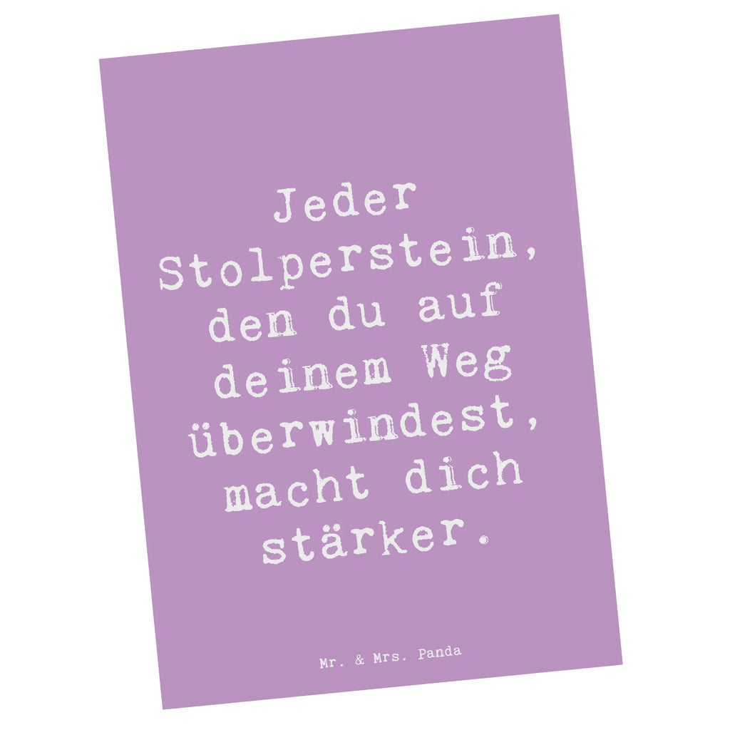 Postkarte Spruch Stolpersteine im Alltag meistern Postkarte, Karte, Geschenkkarte, Grußkarte, Einladung, Ansichtskarte, Geburtstagskarte, Einladungskarte, Dankeskarte, Ansichtskarten, Einladung Geburtstag, Einladungskarten Geburtstag