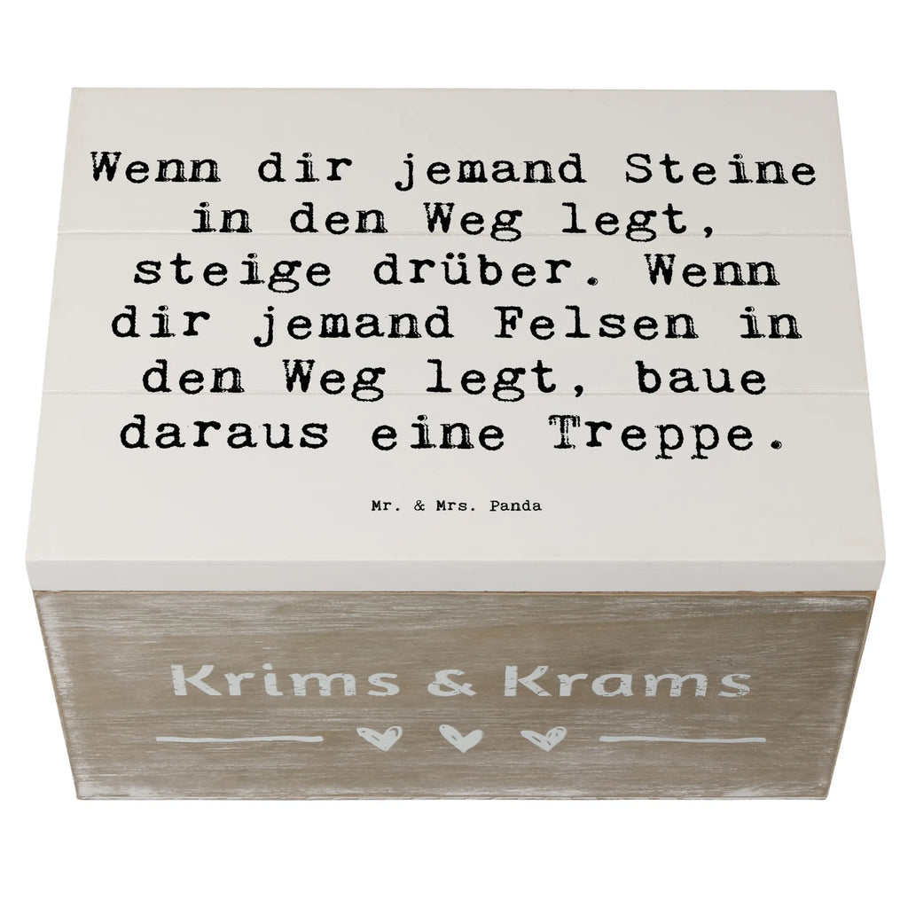 Holzkiste Spruch Stolpersteine im Alltag meistern Holzkiste, Kiste, Schatzkiste, Truhe, Schatulle, XXL, Erinnerungsbox, Erinnerungskiste, Dekokiste, Aufbewahrungsbox, Geschenkbox, Geschenkdose