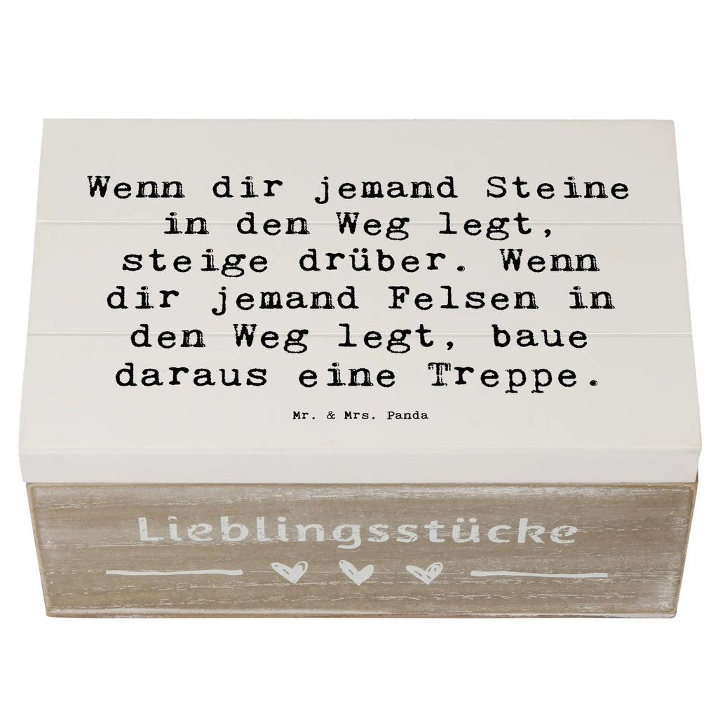 Holzkiste Spruch Stolpersteine im Alltag meistern Holzkiste, Kiste, Schatzkiste, Truhe, Schatulle, XXL, Erinnerungsbox, Erinnerungskiste, Dekokiste, Aufbewahrungsbox, Geschenkbox, Geschenkdose