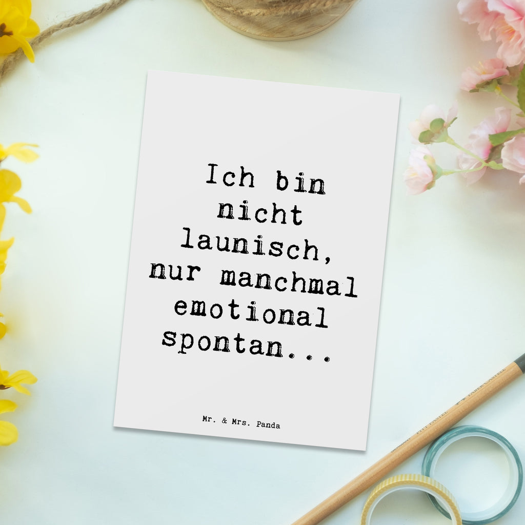 Postkarte Spruch Emotionen ausdrücken Postkarte, Karte, Geschenkkarte, Grußkarte, Einladung, Ansichtskarte, Geburtstagskarte, Einladungskarte, Dankeskarte, Ansichtskarten, Einladung Geburtstag, Einladungskarten Geburtstag