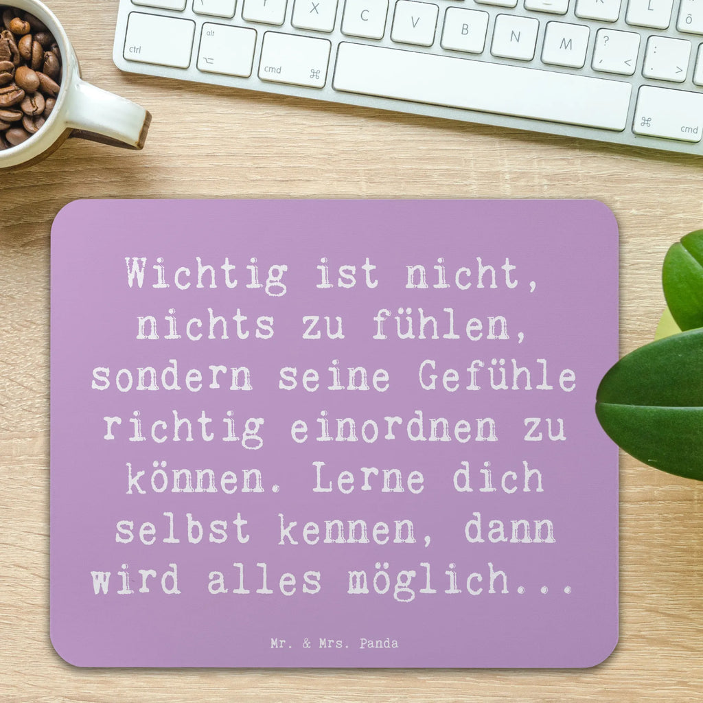 Mauspad Spruch Emotionen ausdrücken Weisheit Mousepad, Computer zubehör, Büroausstattung, PC Zubehör, Arbeitszimmer, Mauspad, Einzigartiges Mauspad, Designer Mauspad, Mausunterlage, Mauspad Büro