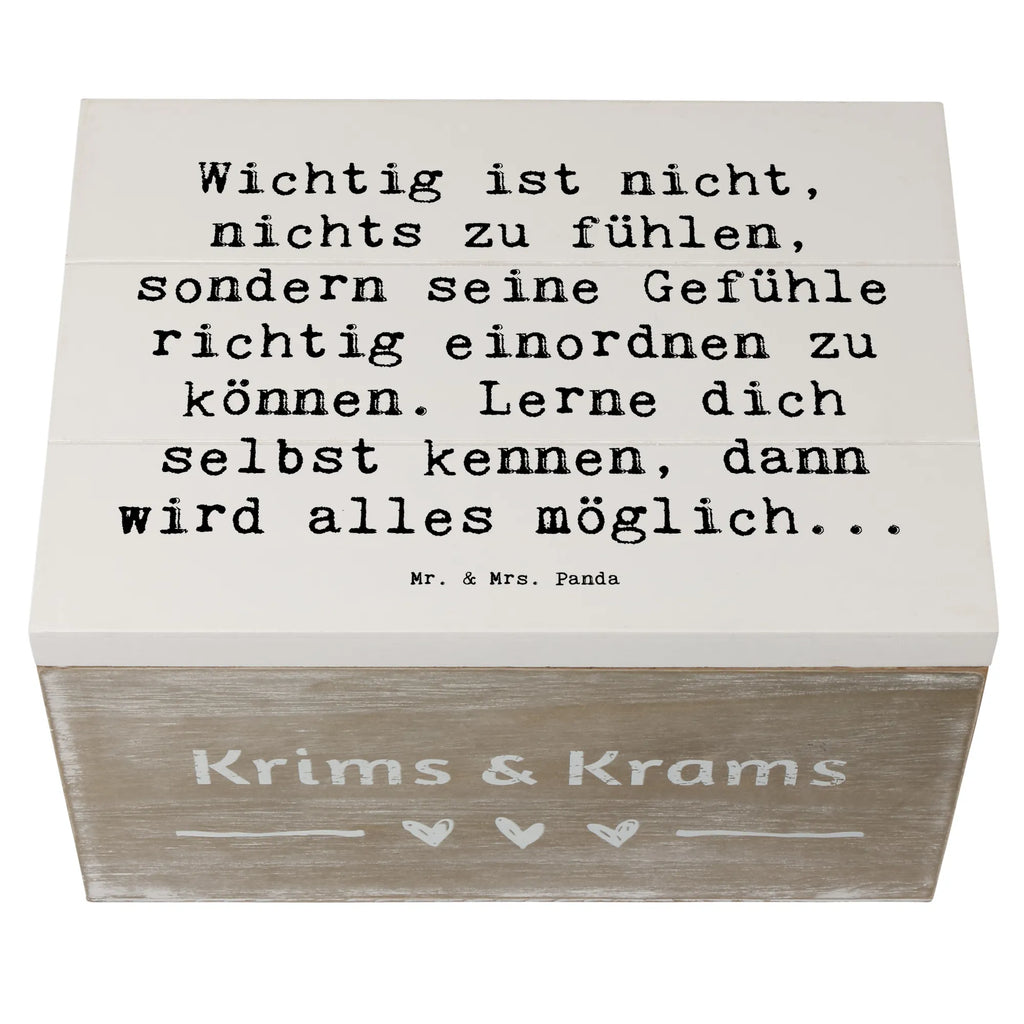 Holzkiste Spruch Emotionen ausdrücken Weisheit Holzkiste, Kiste, Schatzkiste, Truhe, Schatulle, XXL, Erinnerungsbox, Erinnerungskiste, Dekokiste, Aufbewahrungsbox, Geschenkbox, Geschenkdose