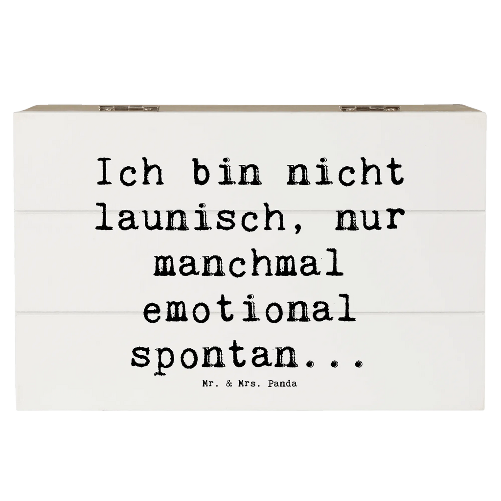 Holzkiste Spruch Emotionen ausdrücken Holzkiste, Kiste, Schatzkiste, Truhe, Schatulle, XXL, Erinnerungsbox, Erinnerungskiste, Dekokiste, Aufbewahrungsbox, Geschenkbox, Geschenkdose