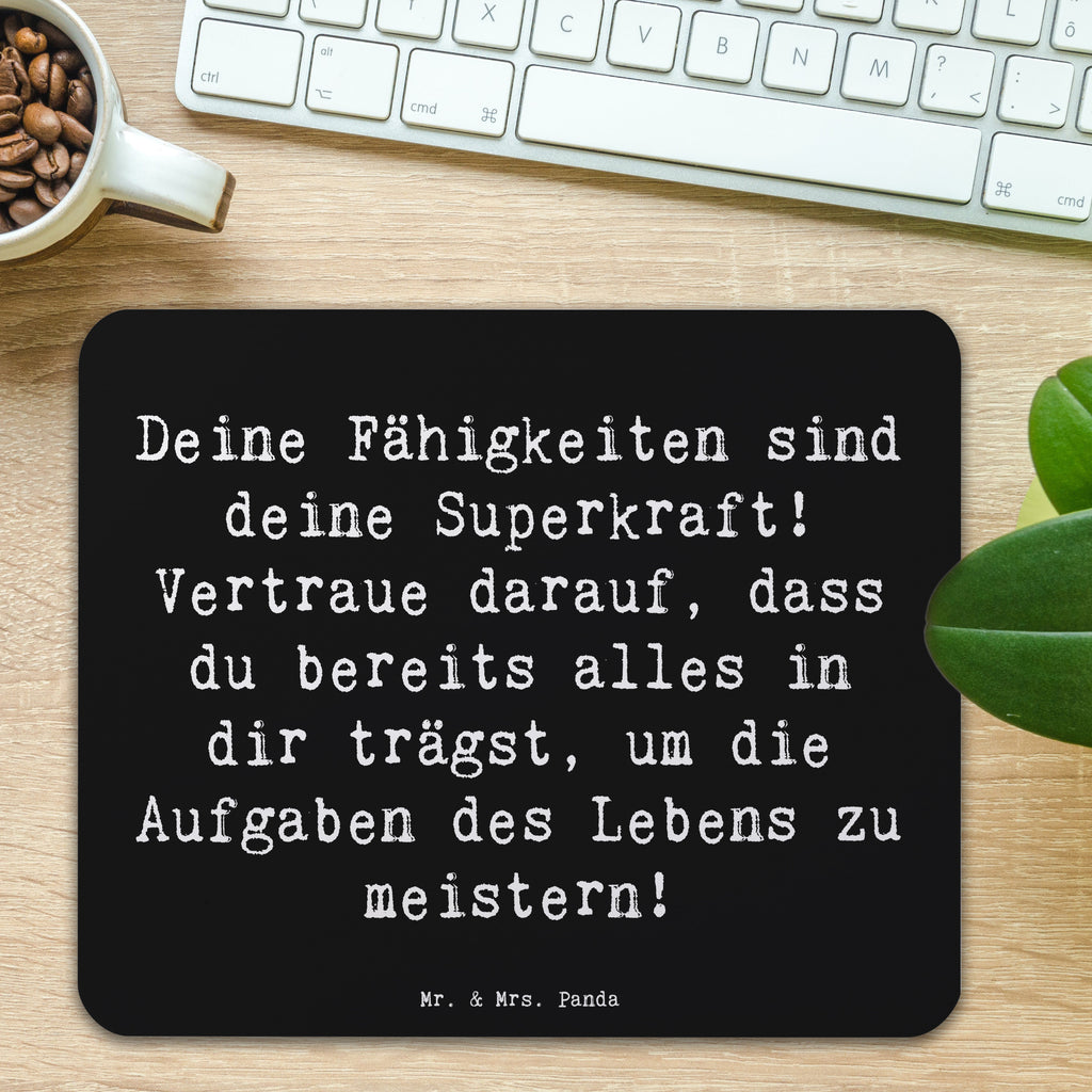 Mauspad Spruch Vertrauen in Fähigkeiten Mousepad, Computer zubehör, Büroausstattung, PC Zubehör, Arbeitszimmer, Mauspad, Einzigartiges Mauspad, Designer Mauspad, Mausunterlage, Mauspad Büro