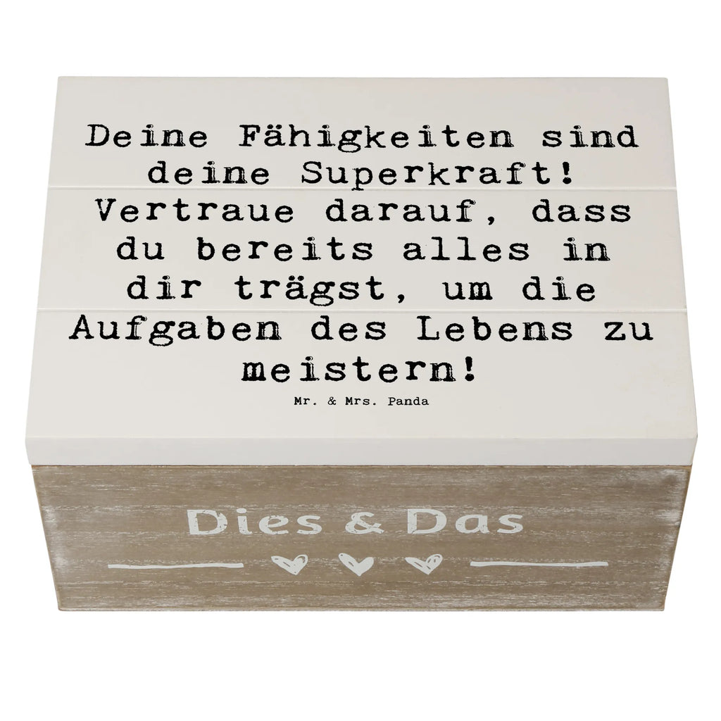 Holzkiste Spruch Vertrauen in Fähigkeiten Holzkiste, Kiste, Schatzkiste, Truhe, Schatulle, XXL, Erinnerungsbox, Erinnerungskiste, Dekokiste, Aufbewahrungsbox, Geschenkbox, Geschenkdose