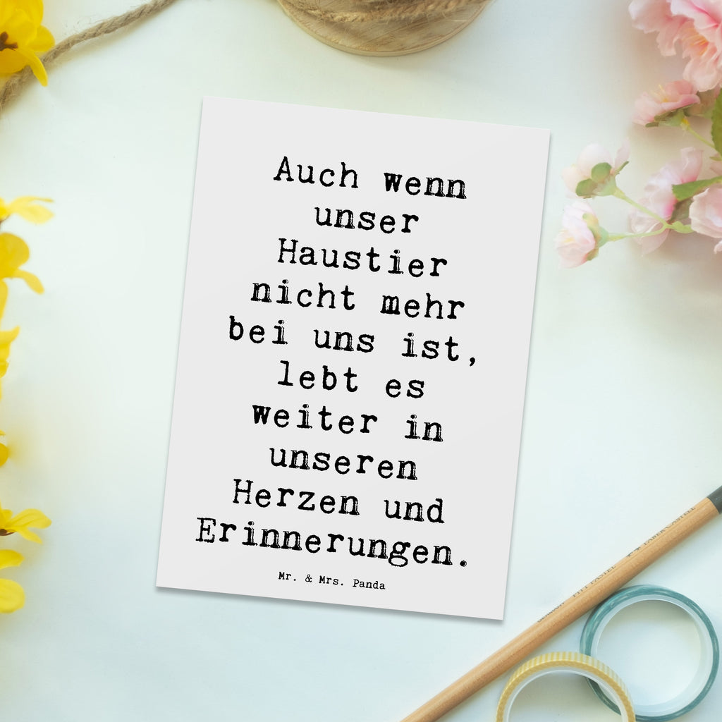 Postkarte Spruch Trauerbewältigung nach dem Verlust eines Haustiers Postkarte, Karte, Geschenkkarte, Grußkarte, Einladung, Ansichtskarte, Geburtstagskarte, Einladungskarte, Dankeskarte, Ansichtskarten, Einladung Geburtstag, Einladungskarten Geburtstag