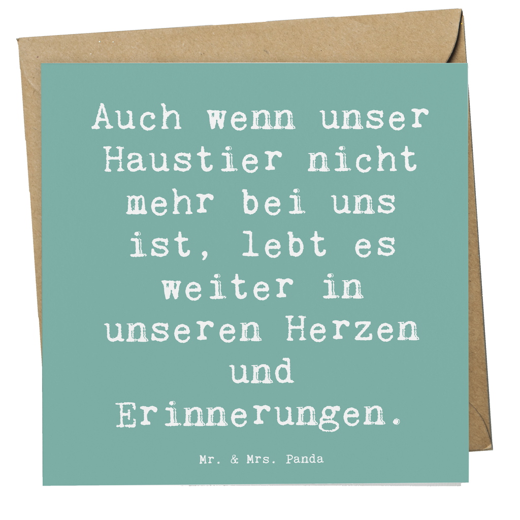 Deluxe Karte Spruch Trauerbewältigung nach dem Verlust eines Haustiers Karte, Grußkarte, Klappkarte, Einladungskarte, Glückwunschkarte, Hochzeitskarte, Geburtstagskarte, Hochwertige Grußkarte, Hochwertige Klappkarte