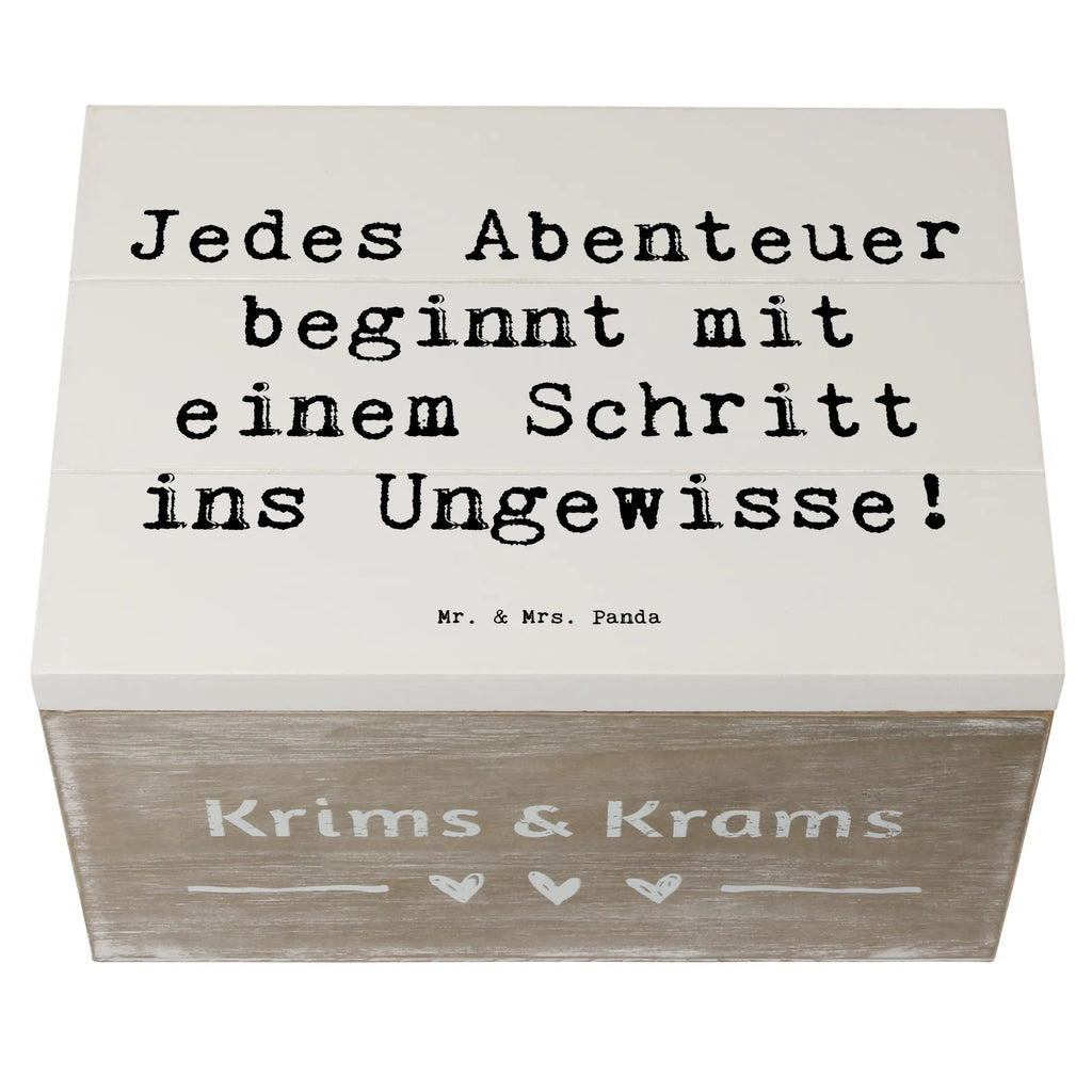 Holzkiste Spruch Ungewissheit akzeptieren Holzkiste, Kiste, Schatzkiste, Truhe, Schatulle, XXL, Erinnerungsbox, Erinnerungskiste, Dekokiste, Aufbewahrungsbox, Geschenkbox, Geschenkdose