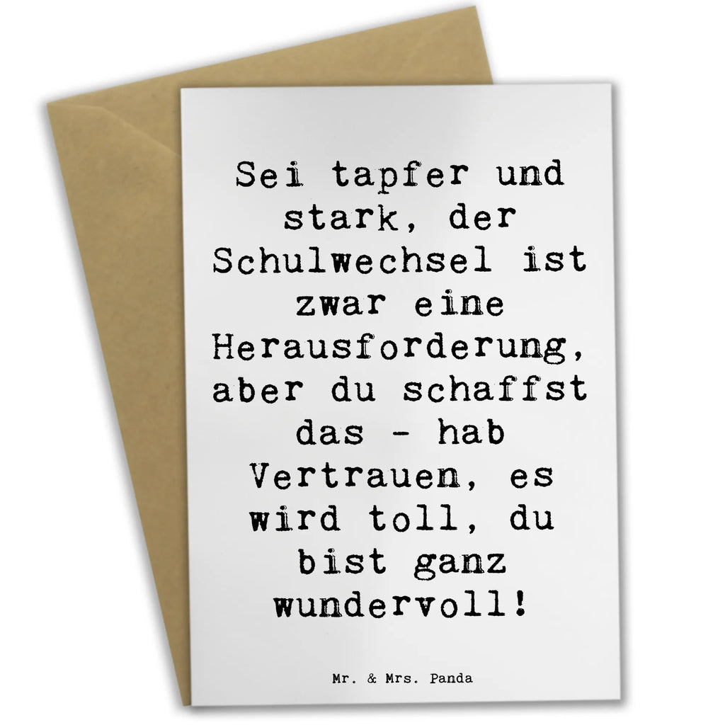 Grußkarte Spruch Einen Schulwechsel bewältigen Grußkarte, Klappkarte, Einladungskarte, Glückwunschkarte, Hochzeitskarte, Geburtstagskarte, Karte, Ansichtskarten