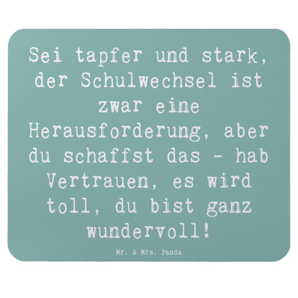 Mauspad Spruch Einen Schulwechsel bewältigen Mousepad, Computer zubehör, Büroausstattung, PC Zubehör, Arbeitszimmer, Mauspad, Einzigartiges Mauspad, Designer Mauspad, Mausunterlage, Mauspad Büro