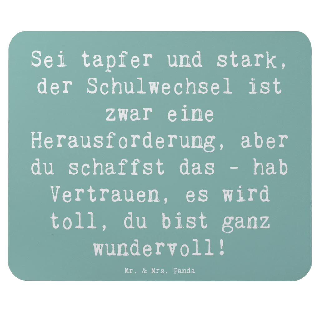 Mauspad Spruch Einen Schulwechsel bewältigen Mousepad, Computer zubehör, Büroausstattung, PC Zubehör, Arbeitszimmer, Mauspad, Einzigartiges Mauspad, Designer Mauspad, Mausunterlage, Mauspad Büro