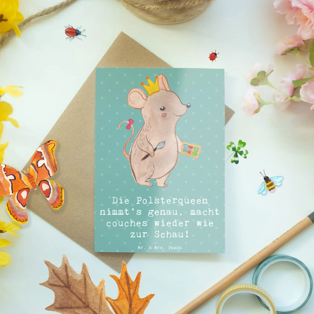 Grußkarte Polsterei Präzision Grußkarte, Klappkarte, Einladungskarte, Glückwunschkarte, Hochzeitskarte, Geburtstagskarte, Karte, Ansichtskarten, Beruf, Ausbildung, Jubiläum, Abschied, Rente, Kollege, Kollegin, Geschenk, Schenken, Arbeitskollege, Mitarbeiter, Firma, Danke, Dankeschön