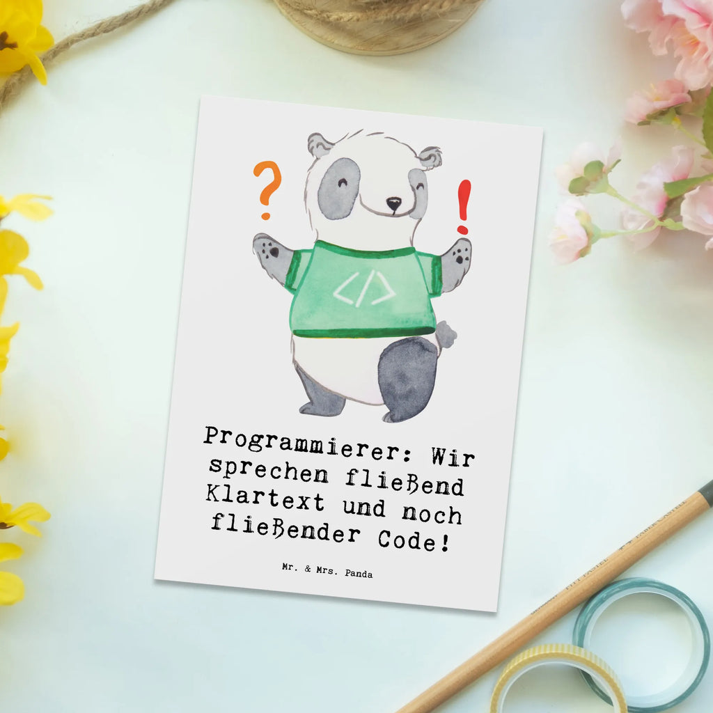 Postkarte Programmierer Codeflüsterer Postkarte, Karte, Geschenkkarte, Grußkarte, Einladung, Ansichtskarte, Geburtstagskarte, Einladungskarte, Dankeskarte, Ansichtskarten, Einladung Geburtstag, Einladungskarten Geburtstag, Beruf, Ausbildung, Jubiläum, Abschied, Rente, Kollege, Kollegin, Geschenk, Schenken, Arbeitskollege, Mitarbeiter, Firma, Danke, Dankeschön