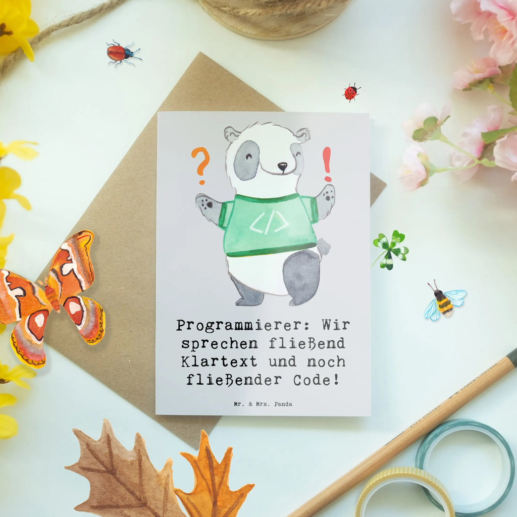 Grußkarte Programmierer Codeflüsterer Grußkarte, Klappkarte, Einladungskarte, Glückwunschkarte, Hochzeitskarte, Geburtstagskarte, Karte, Ansichtskarten, Beruf, Ausbildung, Jubiläum, Abschied, Rente, Kollege, Kollegin, Geschenk, Schenken, Arbeitskollege, Mitarbeiter, Firma, Danke, Dankeschön