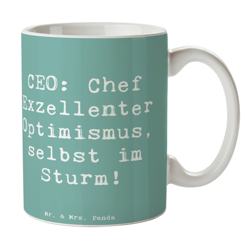 Tasse Spruch CEO Optimismus Tasse, Kaffeetasse, Teetasse, Becher, Kaffeebecher, Teebecher, Keramiktasse, Porzellantasse, Büro Tasse, Geschenk Tasse, Tasse Sprüche, Tasse Motive, Kaffeetassen, Tasse bedrucken, Designer Tasse, Cappuccino Tassen, Schöne Teetassen, Beruf, Ausbildung, Jubiläum, Abschied, Rente, Kollege, Kollegin, Geschenk, Schenken, Arbeitskollege, Mitarbeiter, Firma, Danke, Dankeschön