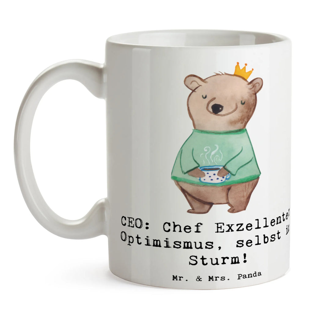 Tasse CEO Optimismus Tasse, Kaffeetasse, Teetasse, Becher, Kaffeebecher, Teebecher, Keramiktasse, Porzellantasse, Büro Tasse, Geschenk Tasse, Tasse Sprüche, Tasse Motive, Kaffeetassen, Tasse bedrucken, Designer Tasse, Cappuccino Tassen, Schöne Teetassen, Beruf, Ausbildung, Jubiläum, Abschied, Rente, Kollege, Kollegin, Geschenk, Schenken, Arbeitskollege, Mitarbeiter, Firma, Danke, Dankeschön