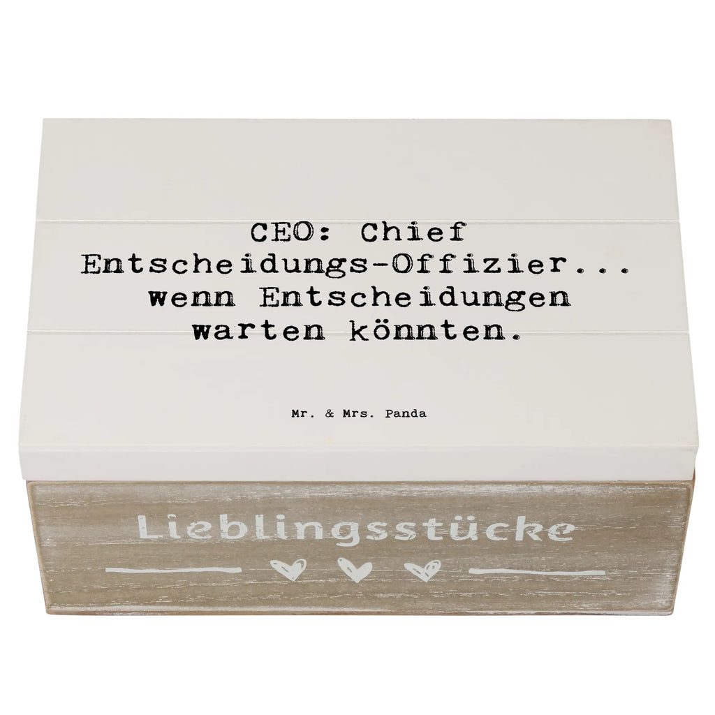 Holzkiste Spruch CEO Entscheidungen Holzkiste, Kiste, Schatzkiste, Truhe, Schatulle, XXL, Erinnerungsbox, Erinnerungskiste, Dekokiste, Aufbewahrungsbox, Geschenkbox, Geschenkdose, Beruf, Ausbildung, Jubiläum, Abschied, Rente, Kollege, Kollegin, Geschenk, Schenken, Arbeitskollege, Mitarbeiter, Firma, Danke, Dankeschön