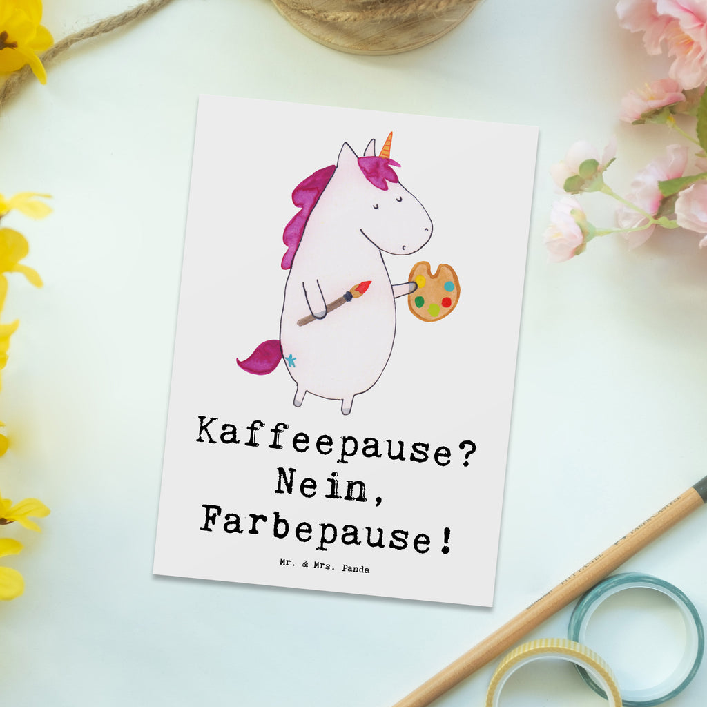 Postkarte Künstlerin Farbepause Postkarte, Karte, Geschenkkarte, Grußkarte, Einladung, Ansichtskarte, Geburtstagskarte, Einladungskarte, Dankeskarte, Ansichtskarten, Einladung Geburtstag, Einladungskarten Geburtstag, Beruf, Ausbildung, Jubiläum, Abschied, Rente, Kollege, Kollegin, Geschenk, Schenken, Arbeitskollege, Mitarbeiter, Firma, Danke, Dankeschön