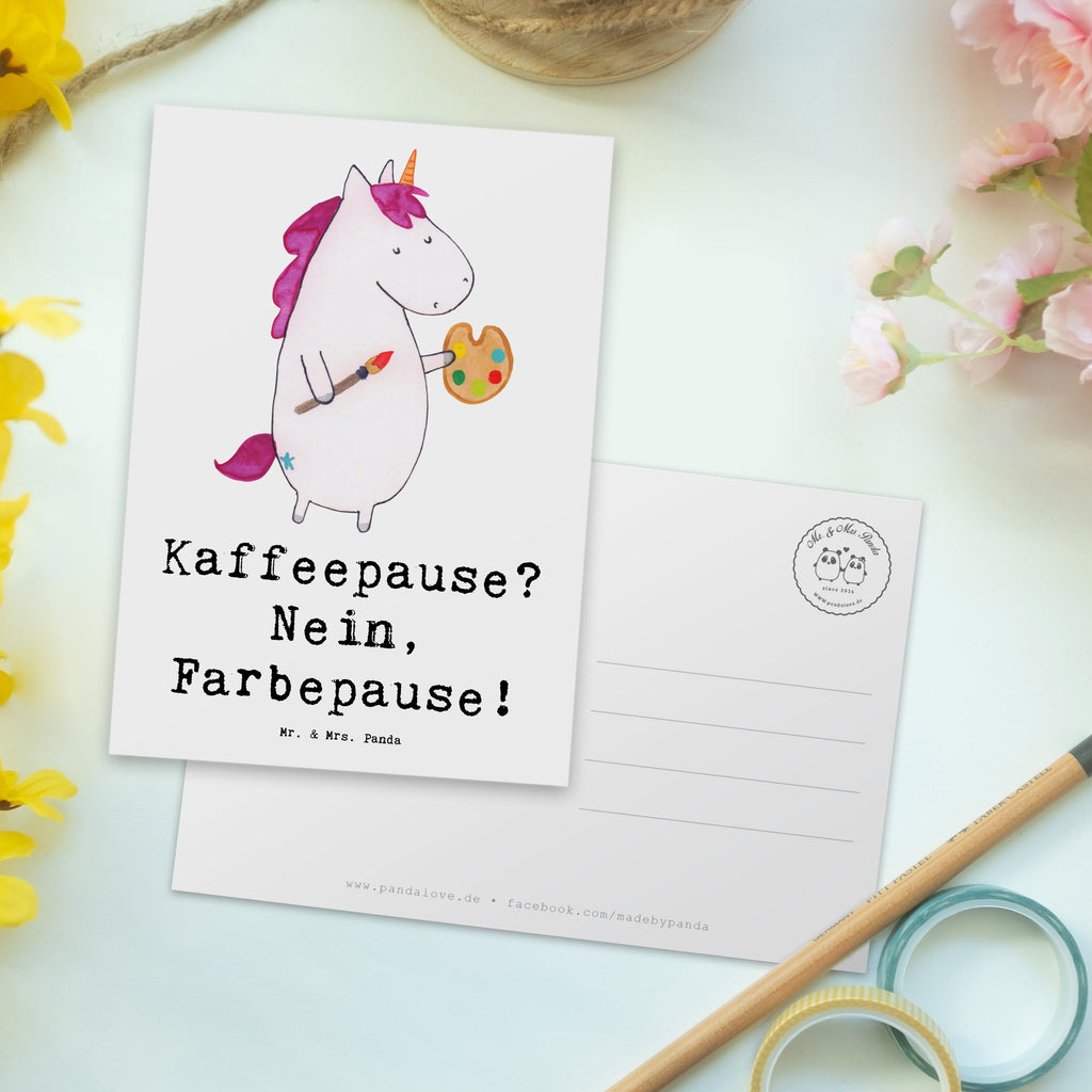 Postkarte Künstlerin Farbepause Postkarte, Karte, Geschenkkarte, Grußkarte, Einladung, Ansichtskarte, Geburtstagskarte, Einladungskarte, Dankeskarte, Ansichtskarten, Einladung Geburtstag, Einladungskarten Geburtstag, Beruf, Ausbildung, Jubiläum, Abschied, Rente, Kollege, Kollegin, Geschenk, Schenken, Arbeitskollege, Mitarbeiter, Firma, Danke, Dankeschön