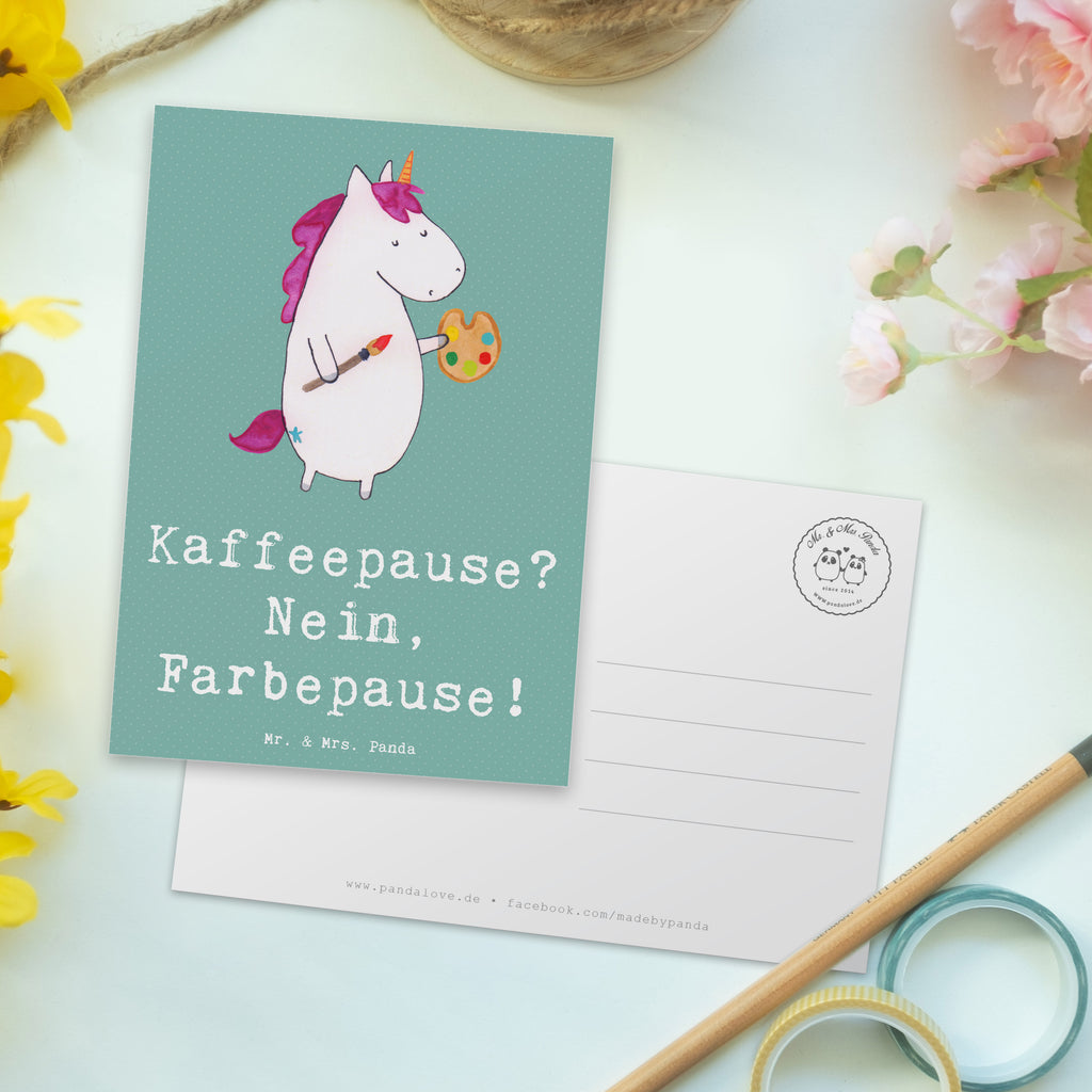 Postkarte Künstlerin Farbepause Postkarte, Karte, Geschenkkarte, Grußkarte, Einladung, Ansichtskarte, Geburtstagskarte, Einladungskarte, Dankeskarte, Ansichtskarten, Einladung Geburtstag, Einladungskarten Geburtstag, Beruf, Ausbildung, Jubiläum, Abschied, Rente, Kollege, Kollegin, Geschenk, Schenken, Arbeitskollege, Mitarbeiter, Firma, Danke, Dankeschön