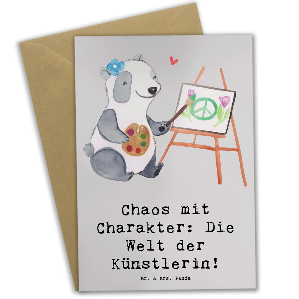 Grußkarte Künstlerin Chaos Grußkarte, Klappkarte, Einladungskarte, Glückwunschkarte, Hochzeitskarte, Geburtstagskarte, Karte, Ansichtskarten, Beruf, Ausbildung, Jubiläum, Abschied, Rente, Kollege, Kollegin, Geschenk, Schenken, Arbeitskollege, Mitarbeiter, Firma, Danke, Dankeschön