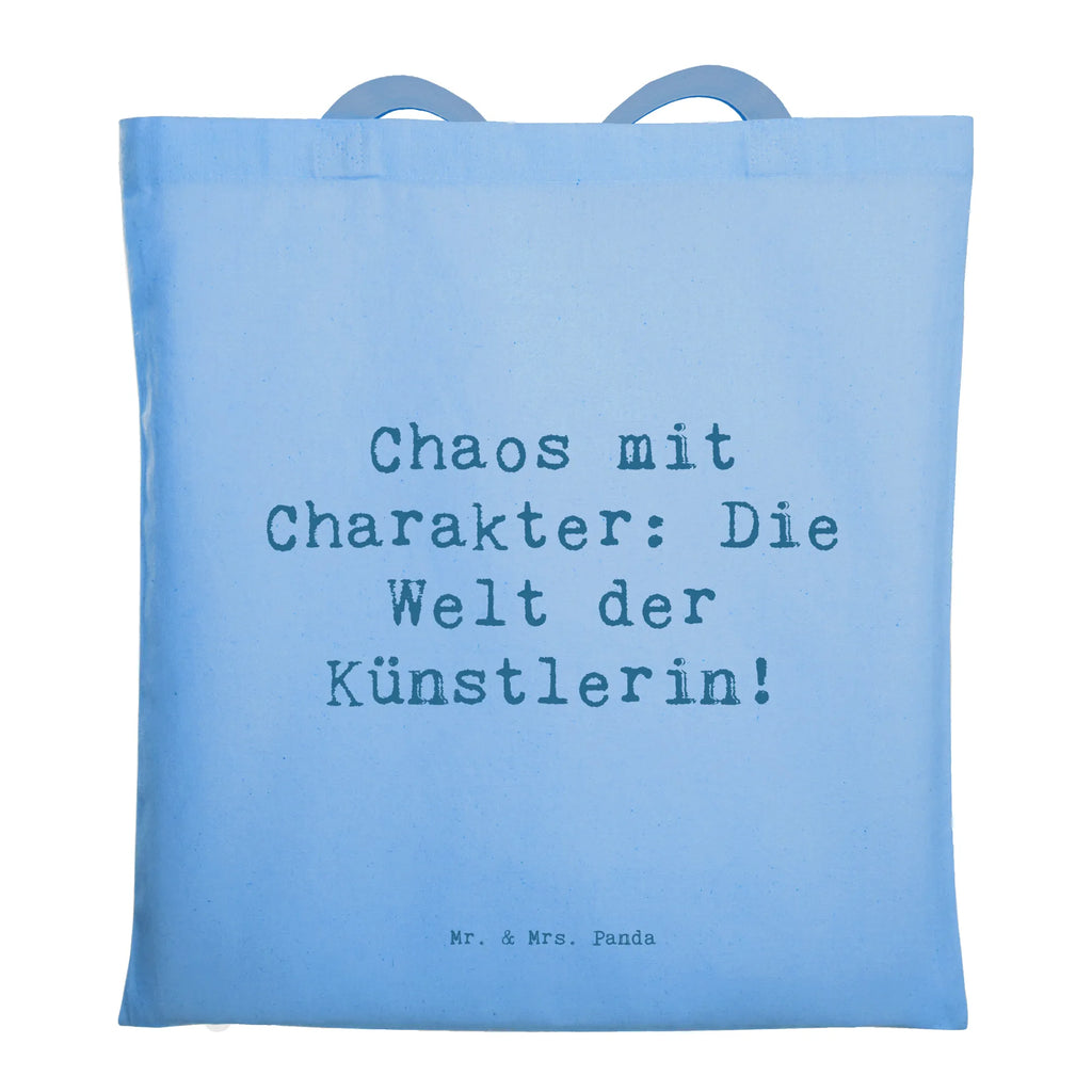 Tragetasche Chaos mit Charakter: Die Welt der Künstlerin! Beuteltasche, Beutel, Einkaufstasche, Jutebeutel, Stoffbeutel, Tasche, Shopper, Umhängetasche, Strandtasche, Schultertasche, Stofftasche, Tragetasche, Badetasche, Jutetasche, Einkaufstüte, Laptoptasche, Beruf, Ausbildung, Jubiläum, Abschied, Rente, Kollege, Kollegin, Geschenk, Schenken, Arbeitskollege, Mitarbeiter, Firma, Danke, Dankeschön