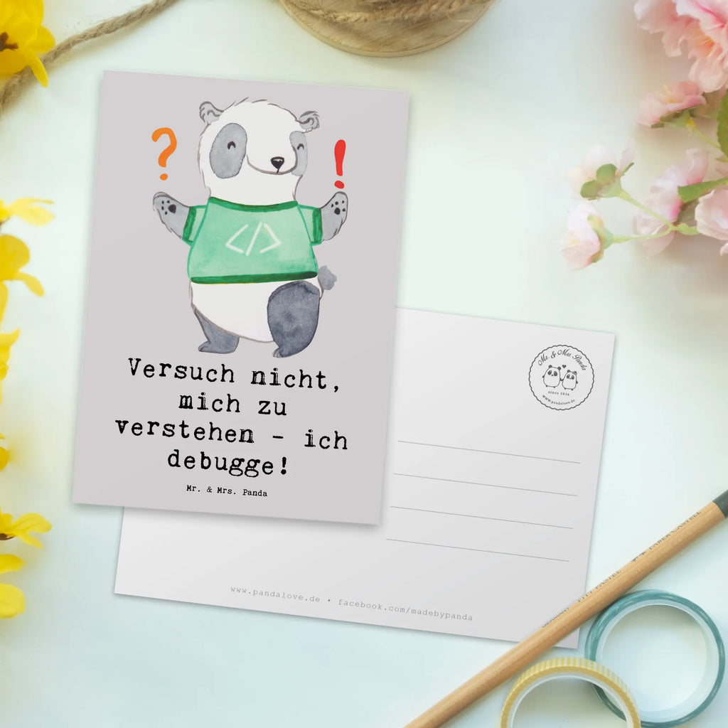 Postkarte Softwareentwickler Debugging Postkarte, Karte, Geschenkkarte, Grußkarte, Einladung, Ansichtskarte, Geburtstagskarte, Einladungskarte, Dankeskarte, Ansichtskarten, Einladung Geburtstag, Einladungskarten Geburtstag, Beruf, Ausbildung, Jubiläum, Abschied, Rente, Kollege, Kollegin, Geschenk, Schenken, Arbeitskollege, Mitarbeiter, Firma, Danke, Dankeschön