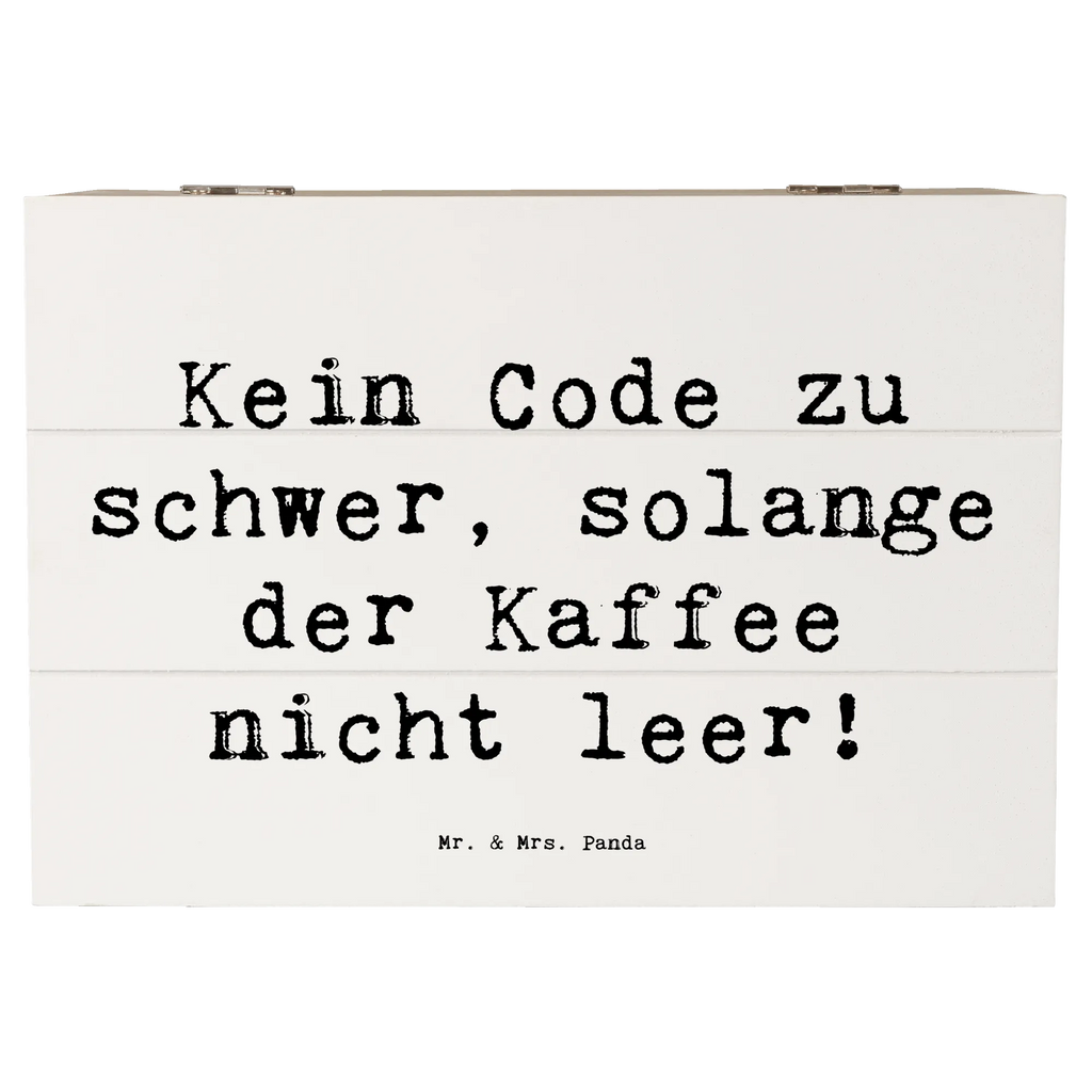 Holzkiste Spruch Code und Kaffee Holzkiste, Kiste, Schatzkiste, Truhe, Schatulle, XXL, Erinnerungsbox, Erinnerungskiste, Dekokiste, Aufbewahrungsbox, Geschenkbox, Geschenkdose, Beruf, Ausbildung, Jubiläum, Abschied, Rente, Kollege, Kollegin, Geschenk, Schenken, Arbeitskollege, Mitarbeiter, Firma, Danke, Dankeschön