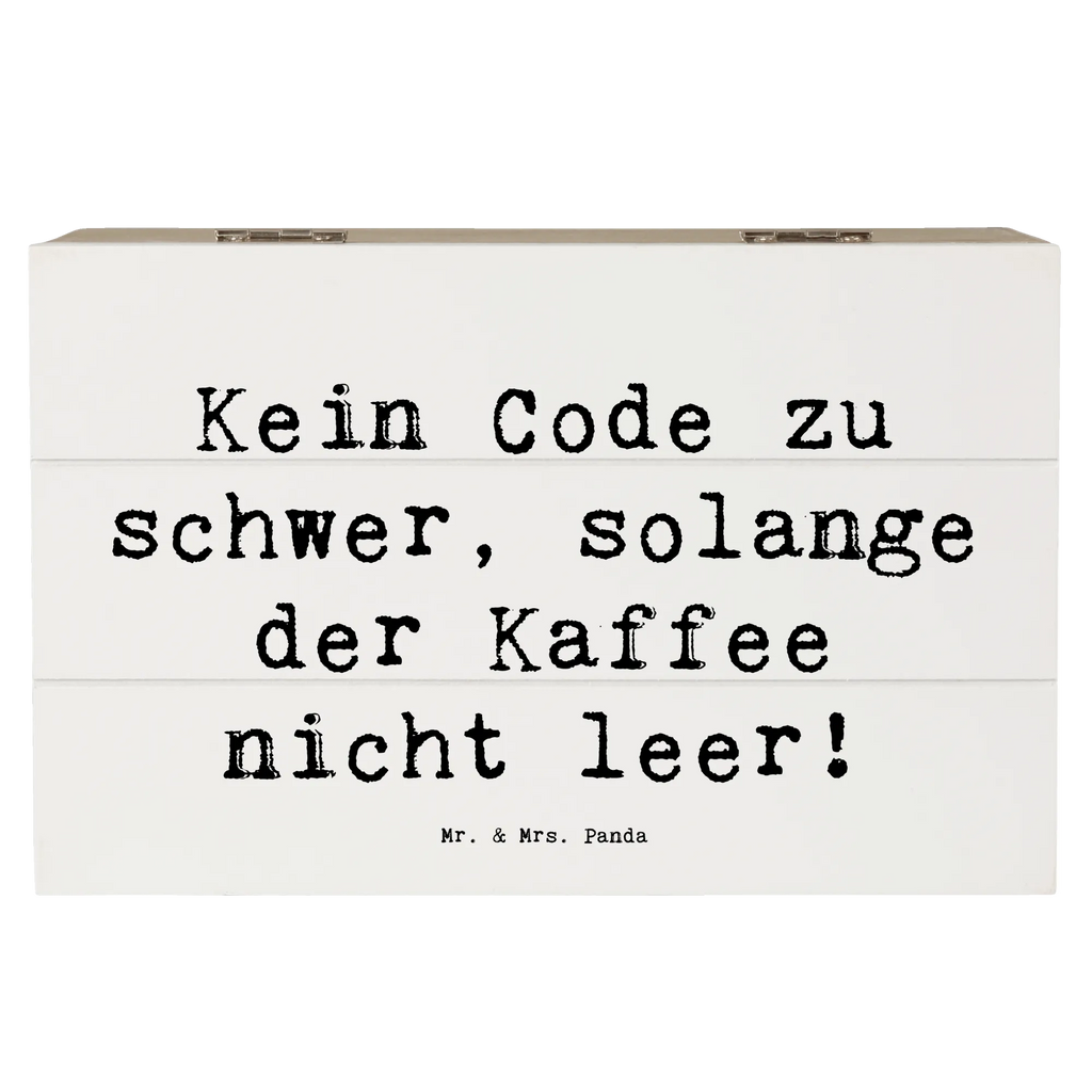 Holzkiste Spruch Code und Kaffee Holzkiste, Kiste, Schatzkiste, Truhe, Schatulle, XXL, Erinnerungsbox, Erinnerungskiste, Dekokiste, Aufbewahrungsbox, Geschenkbox, Geschenkdose, Beruf, Ausbildung, Jubiläum, Abschied, Rente, Kollege, Kollegin, Geschenk, Schenken, Arbeitskollege, Mitarbeiter, Firma, Danke, Dankeschön