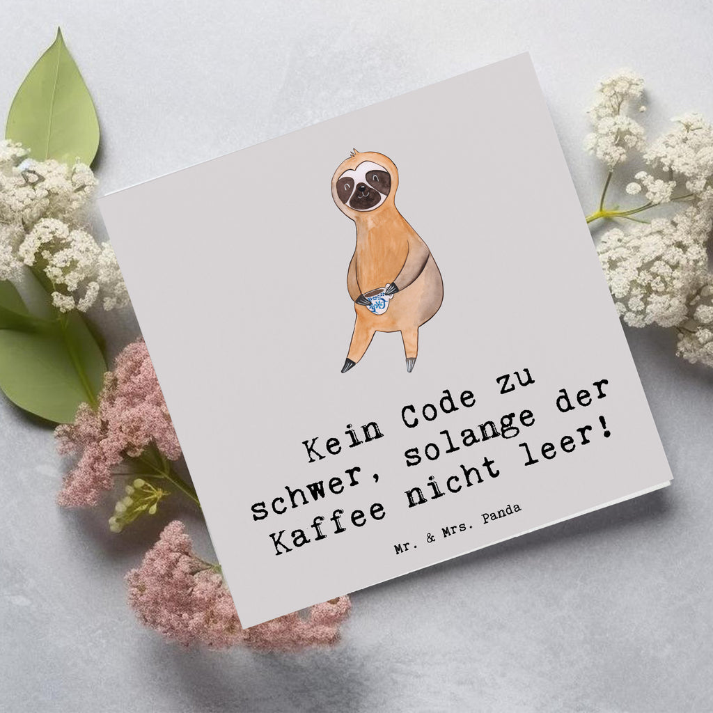 Deluxe Karte Code und Kaffee Karte, Grußkarte, Klappkarte, Einladungskarte, Glückwunschkarte, Hochzeitskarte, Geburtstagskarte, Hochwertige Grußkarte, Hochwertige Klappkarte, Beruf, Ausbildung, Jubiläum, Abschied, Rente, Kollege, Kollegin, Geschenk, Schenken, Arbeitskollege, Mitarbeiter, Firma, Danke, Dankeschön