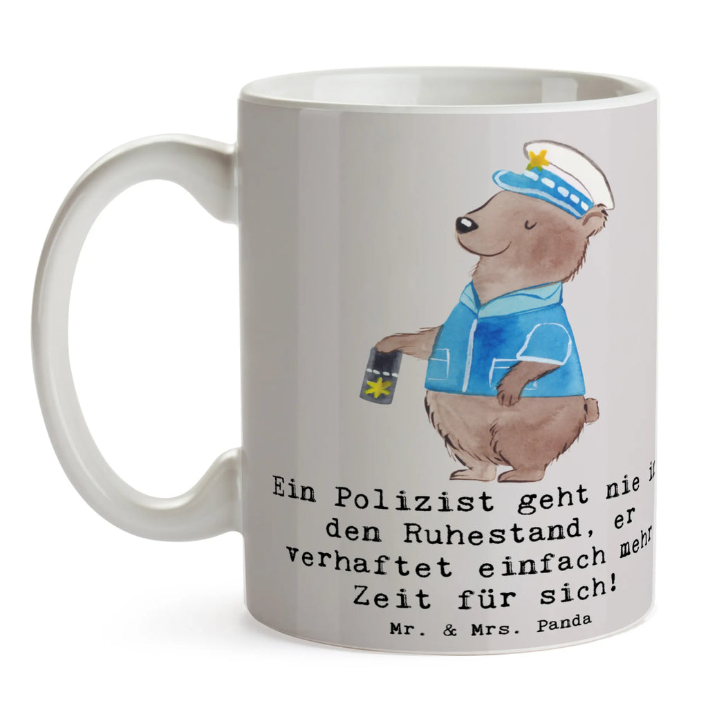 Tasse Polizist Ruhestand Tasse, Kaffeetasse, Teetasse, Becher, Kaffeebecher, Teebecher, Keramiktasse, Porzellantasse, Büro Tasse, Geschenk Tasse, Tasse Sprüche, Tasse Motive, Kaffeetassen, Tasse bedrucken, Designer Tasse, Cappuccino Tassen, Schöne Teetassen, Beruf, Ausbildung, Jubiläum, Abschied, Rente, Kollege, Kollegin, Geschenk, Schenken, Arbeitskollege, Mitarbeiter, Firma, Danke, Dankeschön