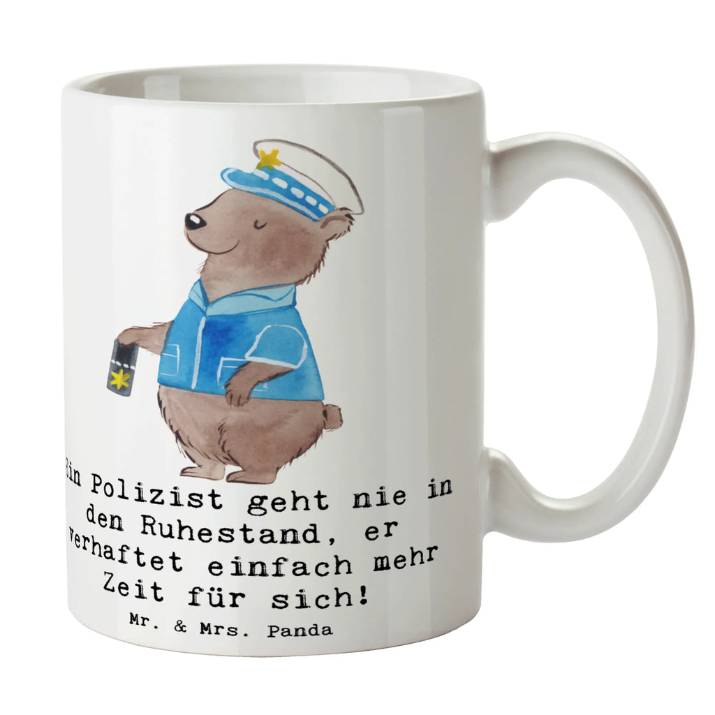 Tasse Polizist Ruhestand Tasse, Kaffeetasse, Teetasse, Becher, Kaffeebecher, Teebecher, Keramiktasse, Porzellantasse, Büro Tasse, Geschenk Tasse, Tasse Sprüche, Tasse Motive, Kaffeetassen, Tasse bedrucken, Designer Tasse, Cappuccino Tassen, Schöne Teetassen, Beruf, Ausbildung, Jubiläum, Abschied, Rente, Kollege, Kollegin, Geschenk, Schenken, Arbeitskollege, Mitarbeiter, Firma, Danke, Dankeschön