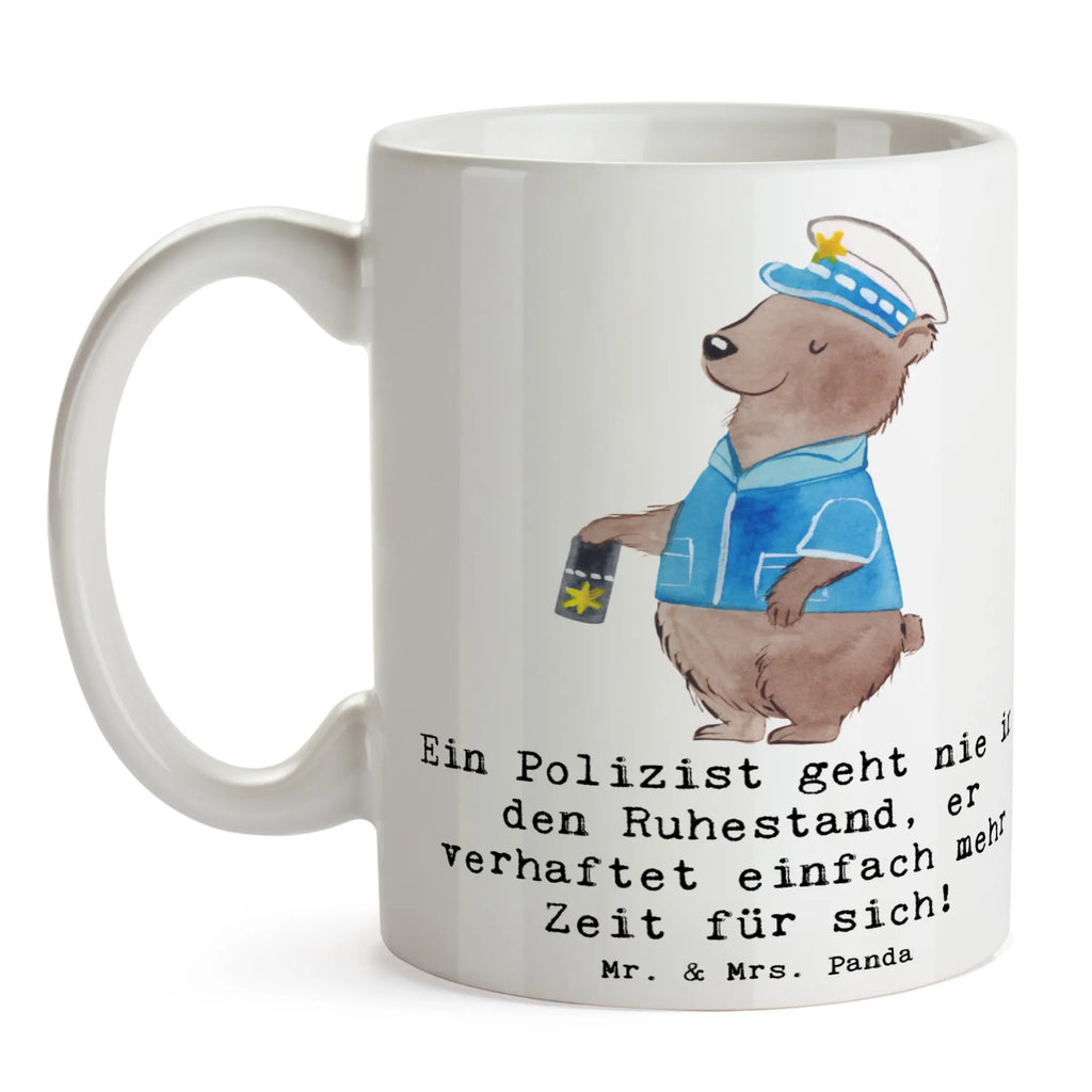 Tasse Polizist Ruhestand Tasse, Kaffeetasse, Teetasse, Becher, Kaffeebecher, Teebecher, Keramiktasse, Porzellantasse, Büro Tasse, Geschenk Tasse, Tasse Sprüche, Tasse Motive, Kaffeetassen, Tasse bedrucken, Designer Tasse, Cappuccino Tassen, Schöne Teetassen, Beruf, Ausbildung, Jubiläum, Abschied, Rente, Kollege, Kollegin, Geschenk, Schenken, Arbeitskollege, Mitarbeiter, Firma, Danke, Dankeschön