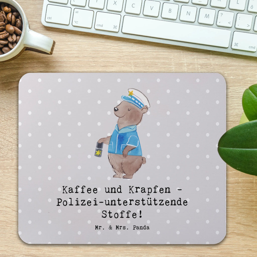 Mauspad Polizist Kaffee Krapfen Mousepad, Computer zubehör, Büroausstattung, PC Zubehör, Arbeitszimmer, Mauspad, Einzigartiges Mauspad, Designer Mauspad, Mausunterlage, Mauspad Büro, Beruf, Ausbildung, Jubiläum, Abschied, Rente, Kollege, Kollegin, Geschenk, Schenken, Arbeitskollege, Mitarbeiter, Firma, Danke, Dankeschön