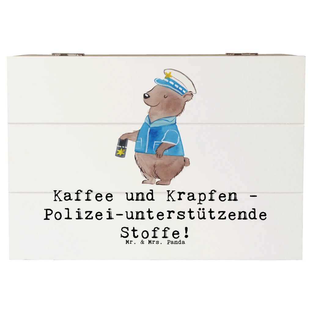 Holzkiste Polizist Kaffee Krapfen Holzkiste, Kiste, Schatzkiste, Truhe, Schatulle, XXL, Erinnerungsbox, Erinnerungskiste, Dekokiste, Aufbewahrungsbox, Geschenkbox, Geschenkdose, Beruf, Ausbildung, Jubiläum, Abschied, Rente, Kollege, Kollegin, Geschenk, Schenken, Arbeitskollege, Mitarbeiter, Firma, Danke, Dankeschön