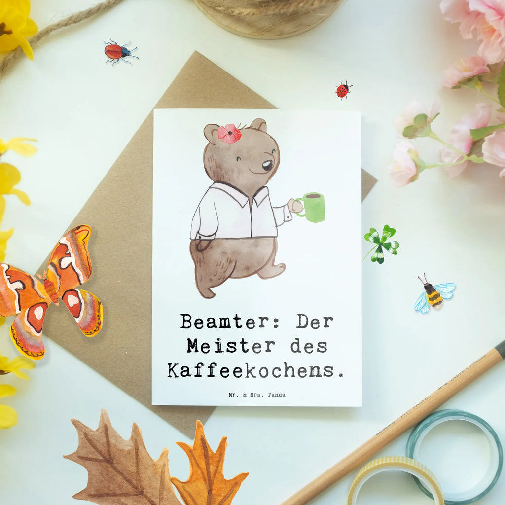 Grußkarte Beamter Kaffeemeister Grußkarte, Klappkarte, Einladungskarte, Glückwunschkarte, Hochzeitskarte, Geburtstagskarte, Karte, Ansichtskarten, Beruf, Ausbildung, Jubiläum, Abschied, Rente, Kollege, Kollegin, Geschenk, Schenken, Arbeitskollege, Mitarbeiter, Firma, Danke, Dankeschön