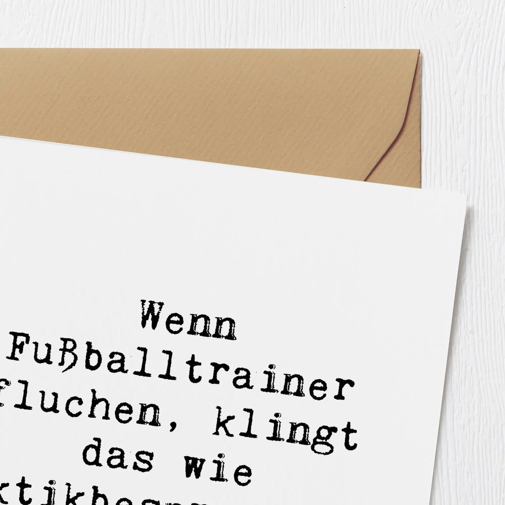 Deluxe Karte Spruch Fußballtrainer Taktik Karte, Grußkarte, Klappkarte, Einladungskarte, Glückwunschkarte, Hochzeitskarte, Geburtstagskarte, Hochwertige Grußkarte, Hochwertige Klappkarte, Beruf, Ausbildung, Jubiläum, Abschied, Rente, Kollege, Kollegin, Geschenk, Schenken, Arbeitskollege, Mitarbeiter, Firma, Danke, Dankeschön