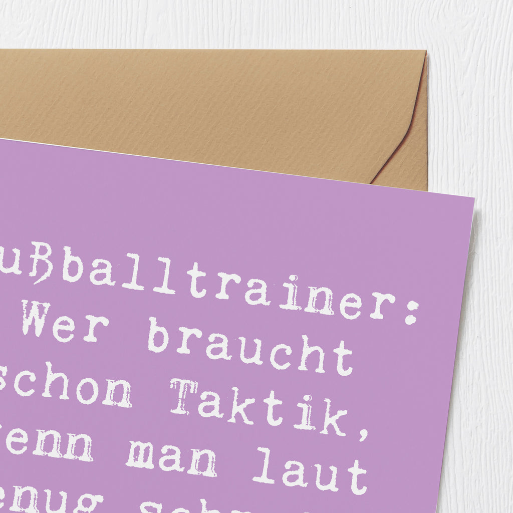 Deluxe Karte Spruch Fußballtrainer Motivation Karte, Grußkarte, Klappkarte, Einladungskarte, Glückwunschkarte, Hochzeitskarte, Geburtstagskarte, Hochwertige Grußkarte, Hochwertige Klappkarte, Beruf, Ausbildung, Jubiläum, Abschied, Rente, Kollege, Kollegin, Geschenk, Schenken, Arbeitskollege, Mitarbeiter, Firma, Danke, Dankeschön