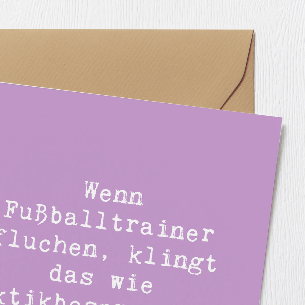 Deluxe Karte Spruch Fußballtrainer Taktik Karte, Grußkarte, Klappkarte, Einladungskarte, Glückwunschkarte, Hochzeitskarte, Geburtstagskarte, Hochwertige Grußkarte, Hochwertige Klappkarte, Beruf, Ausbildung, Jubiläum, Abschied, Rente, Kollege, Kollegin, Geschenk, Schenken, Arbeitskollege, Mitarbeiter, Firma, Danke, Dankeschön